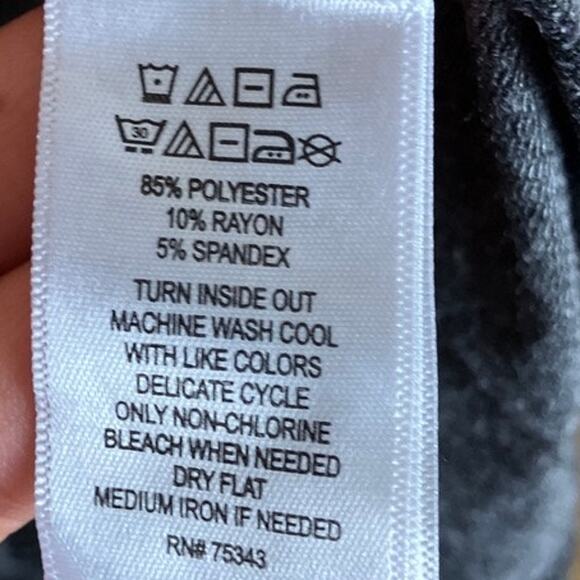 Artisan NY Womens Dress Gray White Striped High Neck Sleeveless Stretch Small - Picture 7 of 12